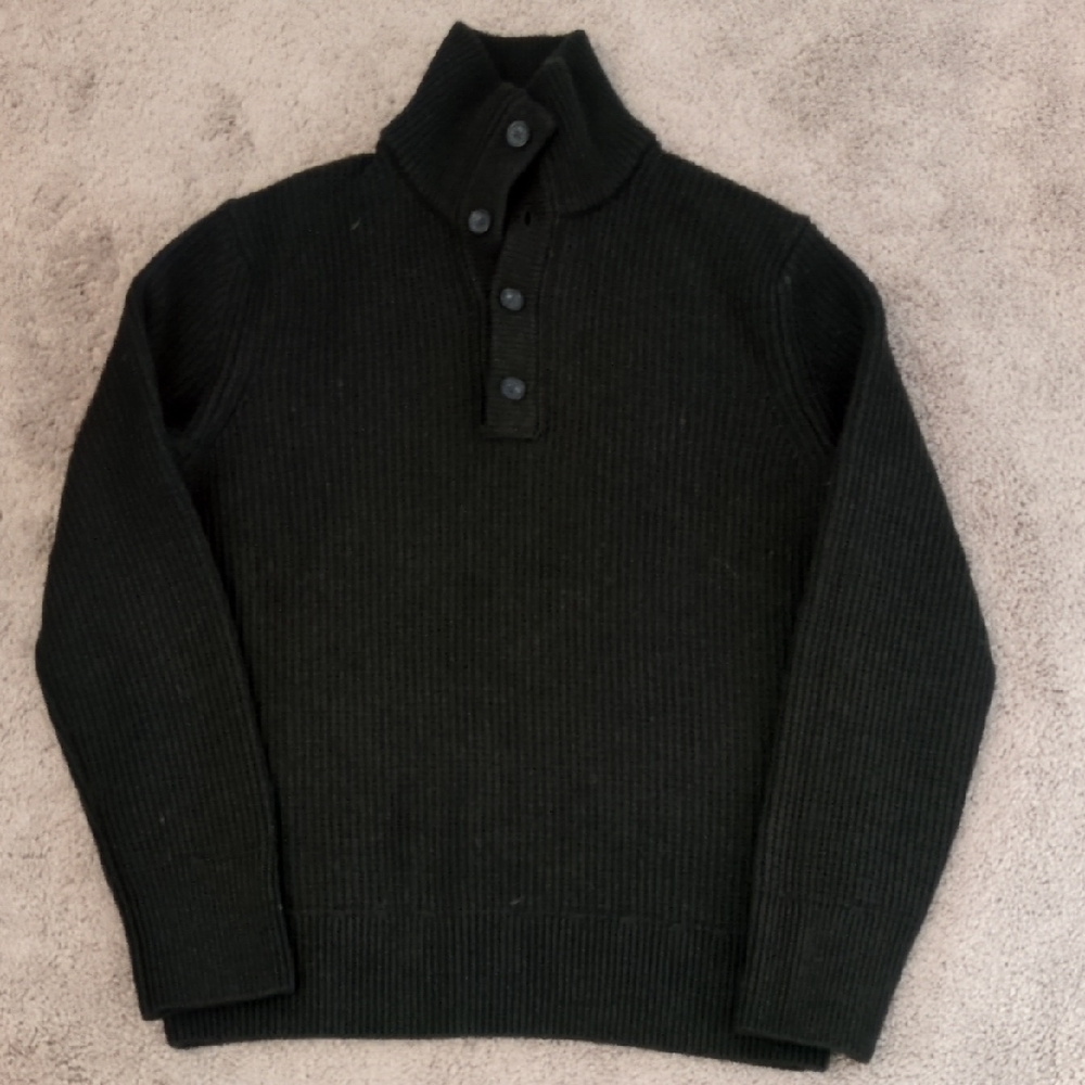 Banana Republic Men's Dark Olive Green Turtleneck Sweater Sz Large